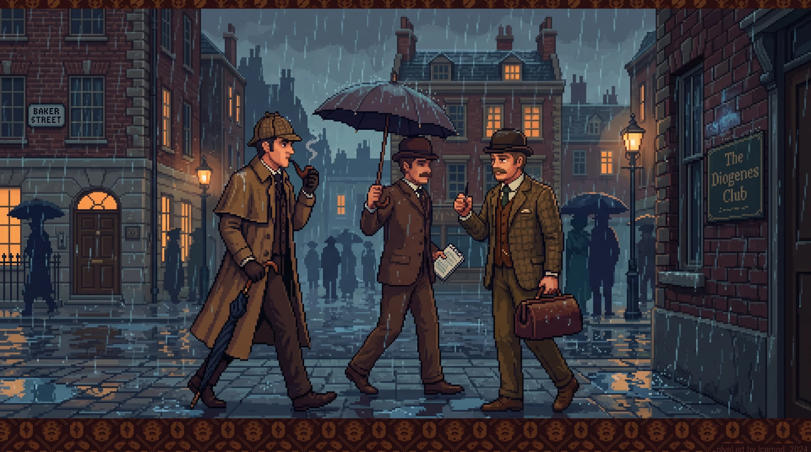 Baker Street in the rain